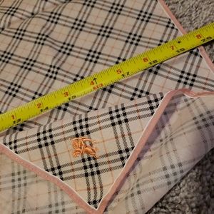 Burberry blue label cotton scarf (pink)